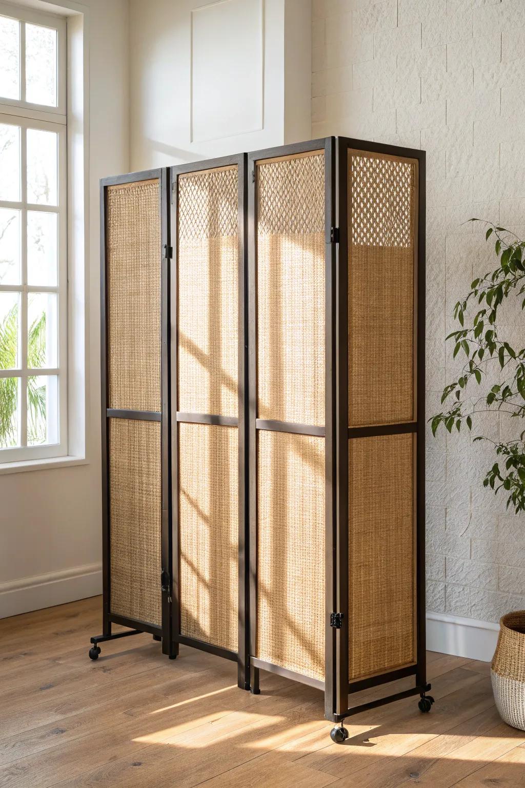 A rolling divider on casters that moves fast—perfect for closing your office at day’s end.