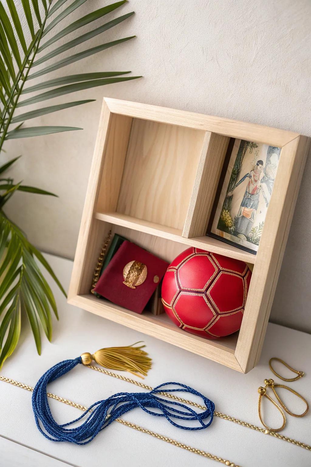 Capture your story with style: A minimalist shadow box that speaks volumes.