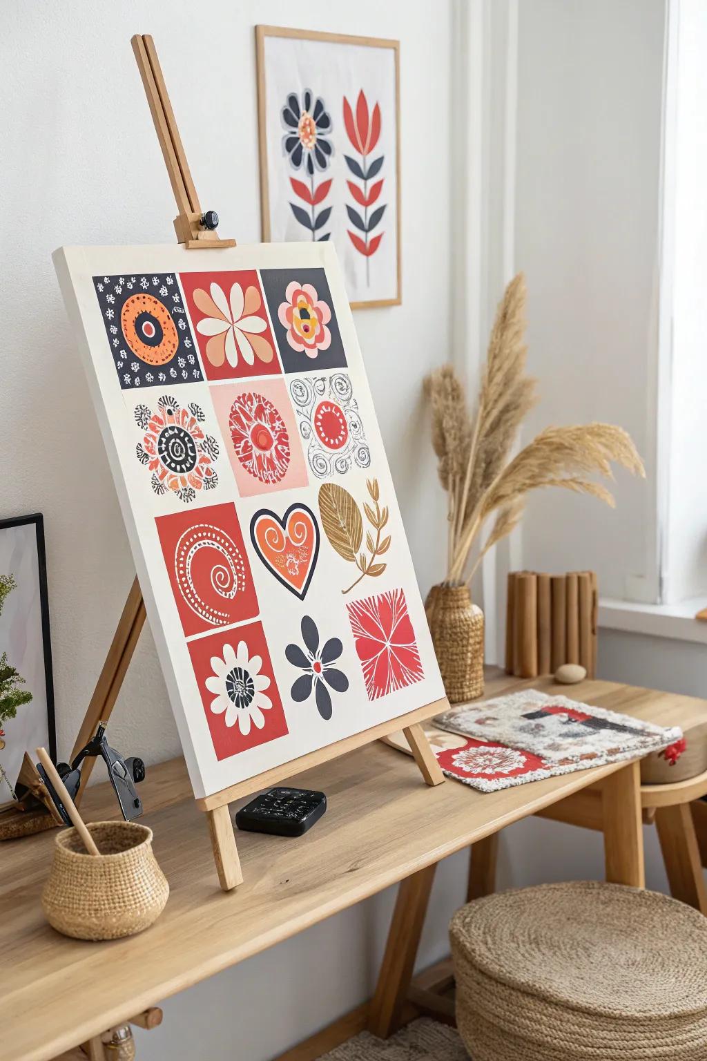 Unleash your creativity with a vibrant sticker collage masterpiece!