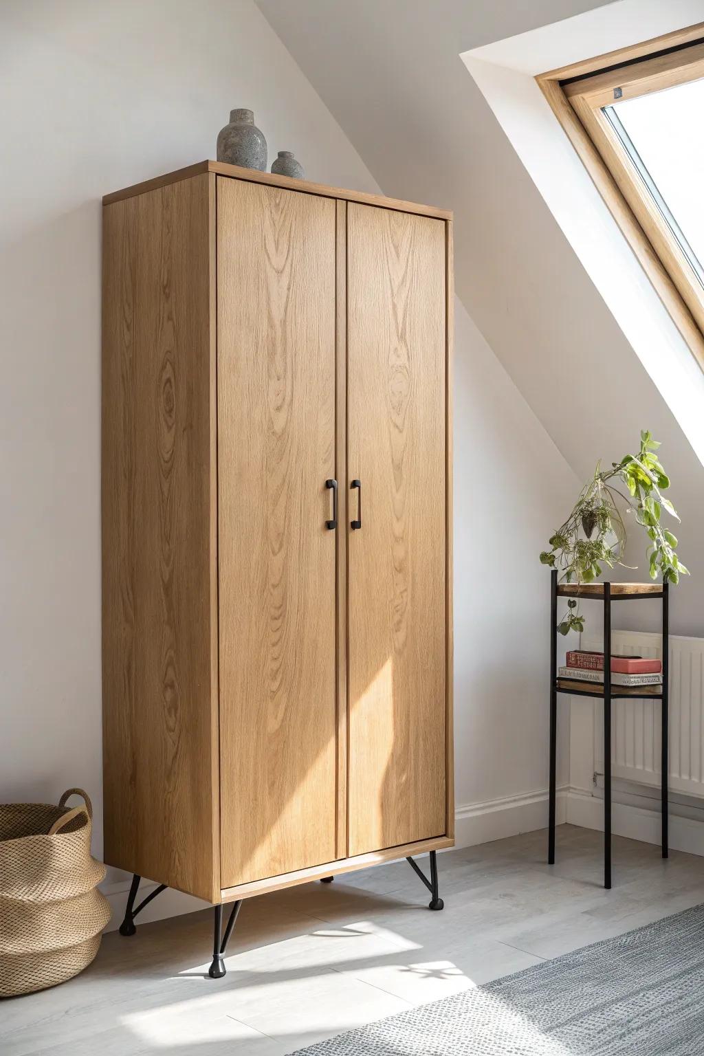 Shut the doors, reset the loft—one tall cabinet turns work chaos into calm in seconds.