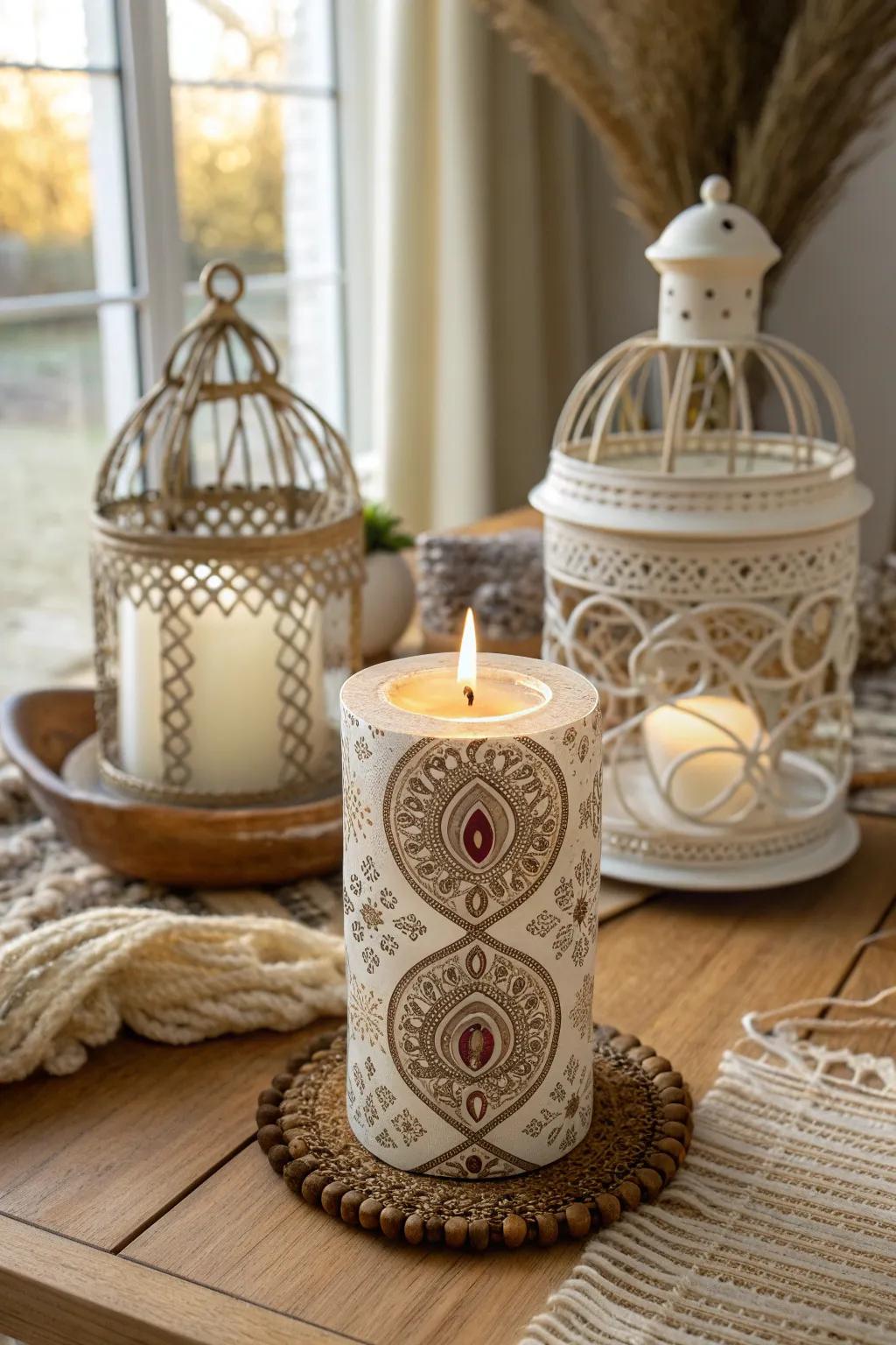 Illuminate your space with a touch of cultural elegance and boho charm.