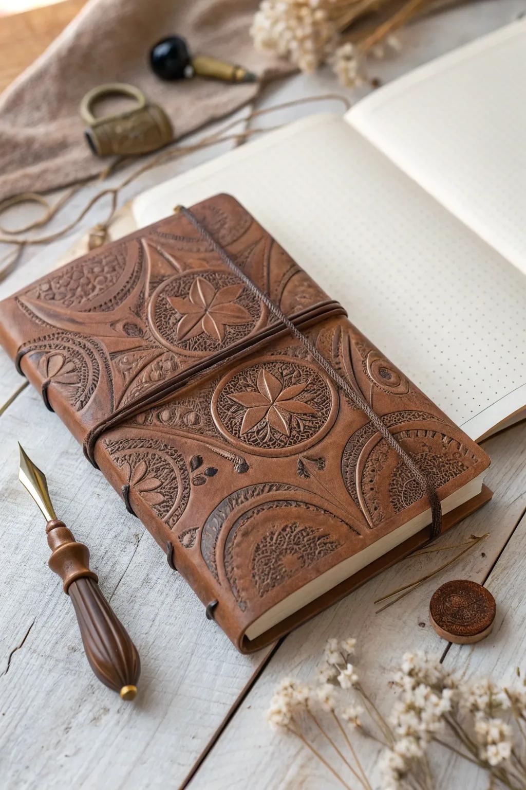 Embrace timeless elegance with vintage-inspired embossing.