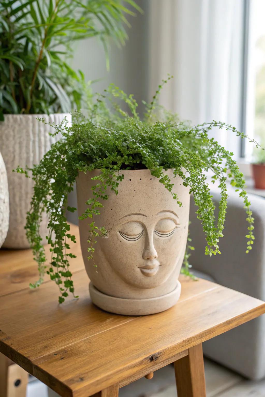 Watch your creativity bloom with these charming face flower pots, where art meets nature.