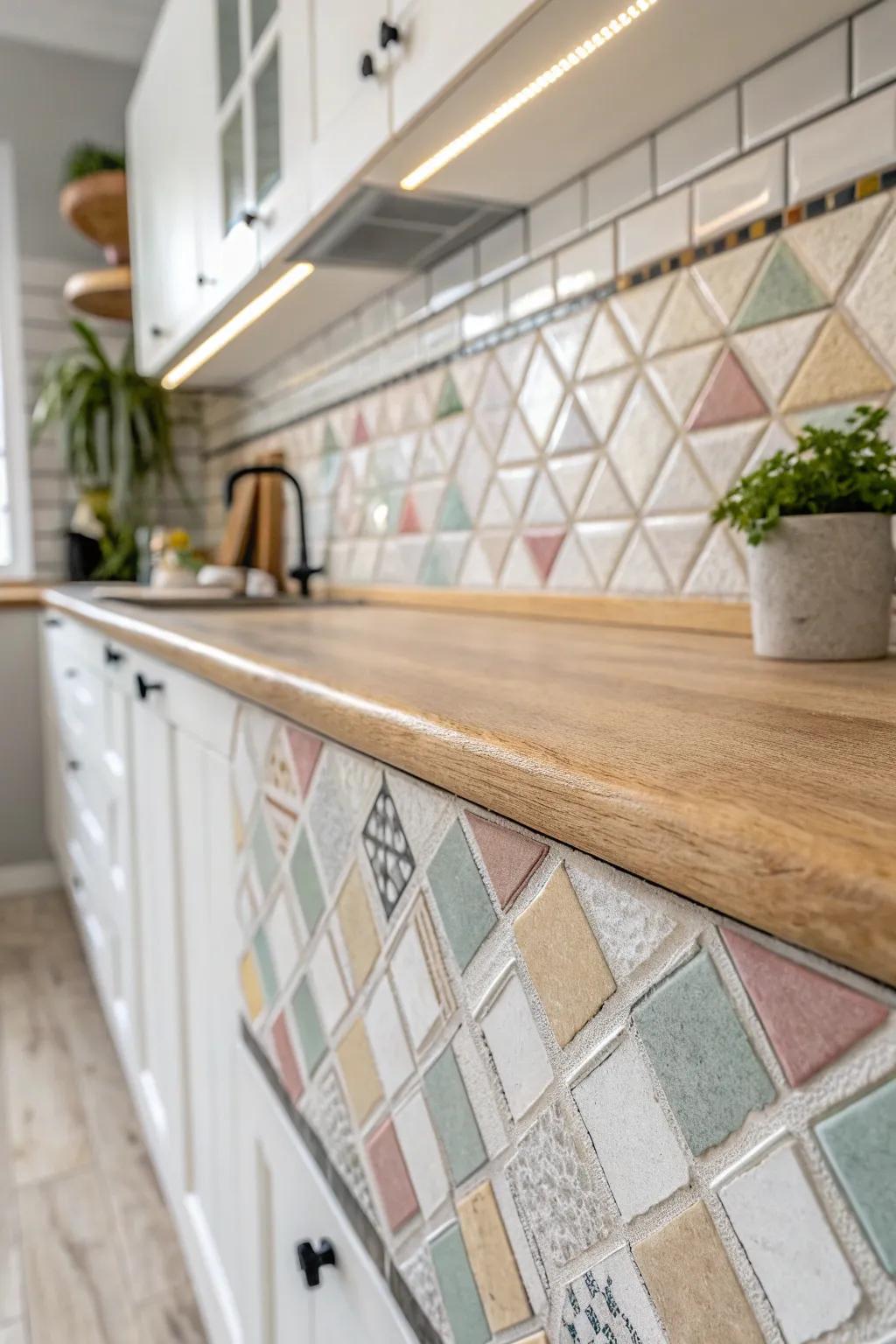 Transform your kitchen into an artful retreat with a DIY mosaic backsplash that celebrates simplicity and craftsmanship.