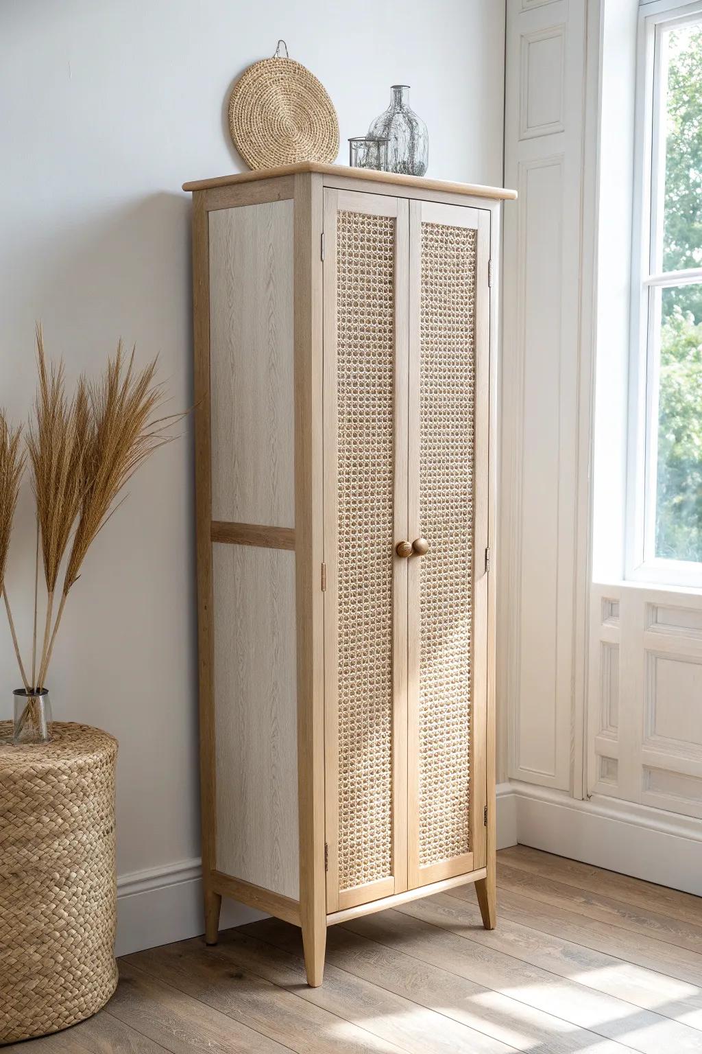 One tall cabinet, endless calm—hide office supplies behind a beautiful minimalist door.