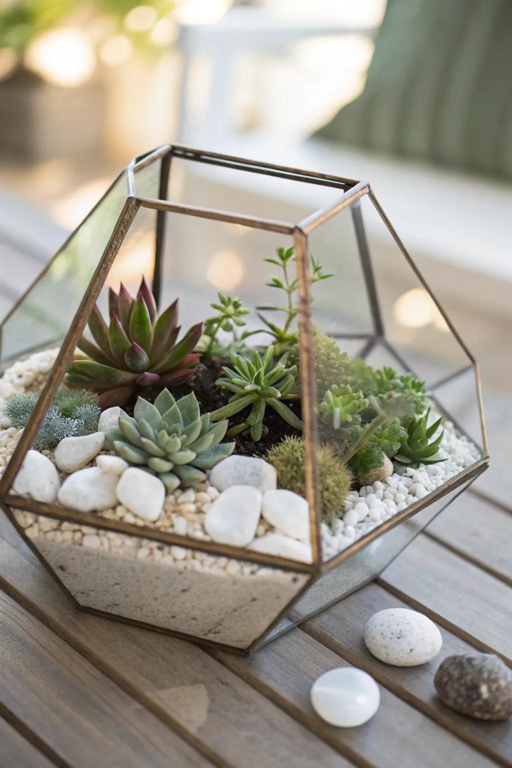 Bring a touch of nature indoors with a stunning DIY succulent terrarium. Perfect blend of minimalist charm and boho elegance!