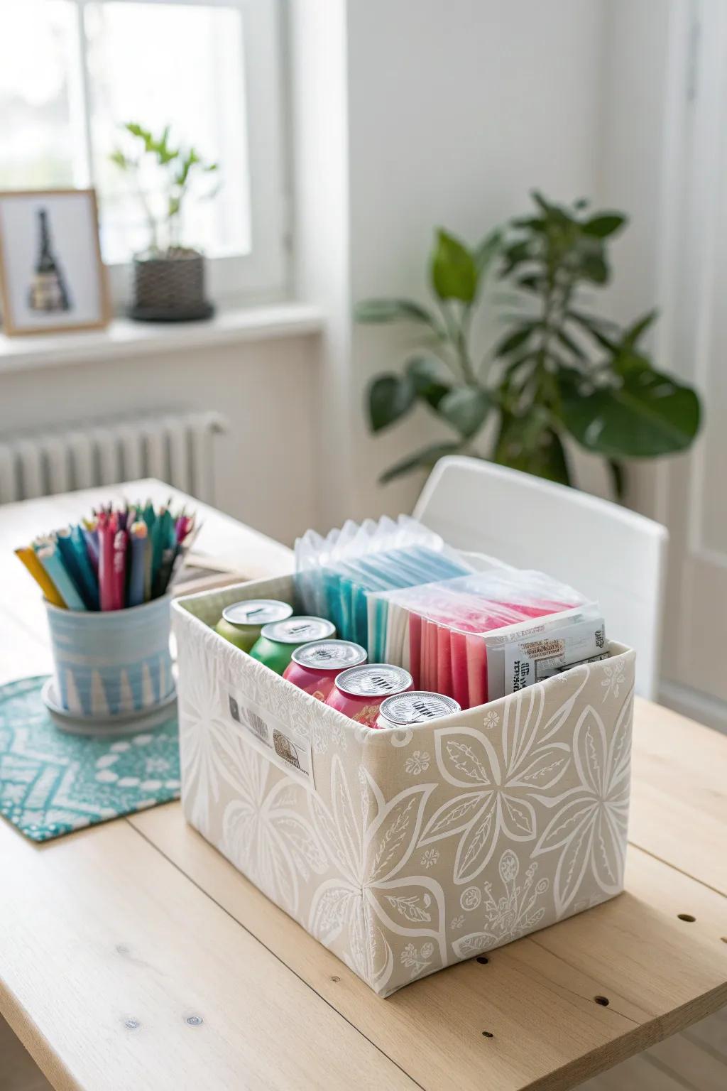 Transform your everyday soda can box into a chic, minimalist plastic bag organizer that’s both practical and stylish.