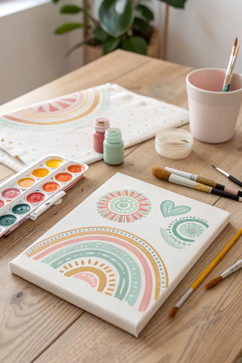 Unleash creativity with tape resist art—where every peel reveals a masterpiece!