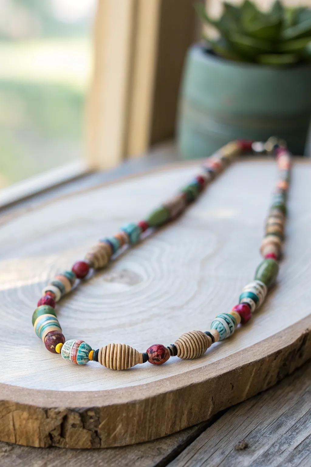 Transform your old magazines into stunning paper bead jewelry—where sustainability meets style!