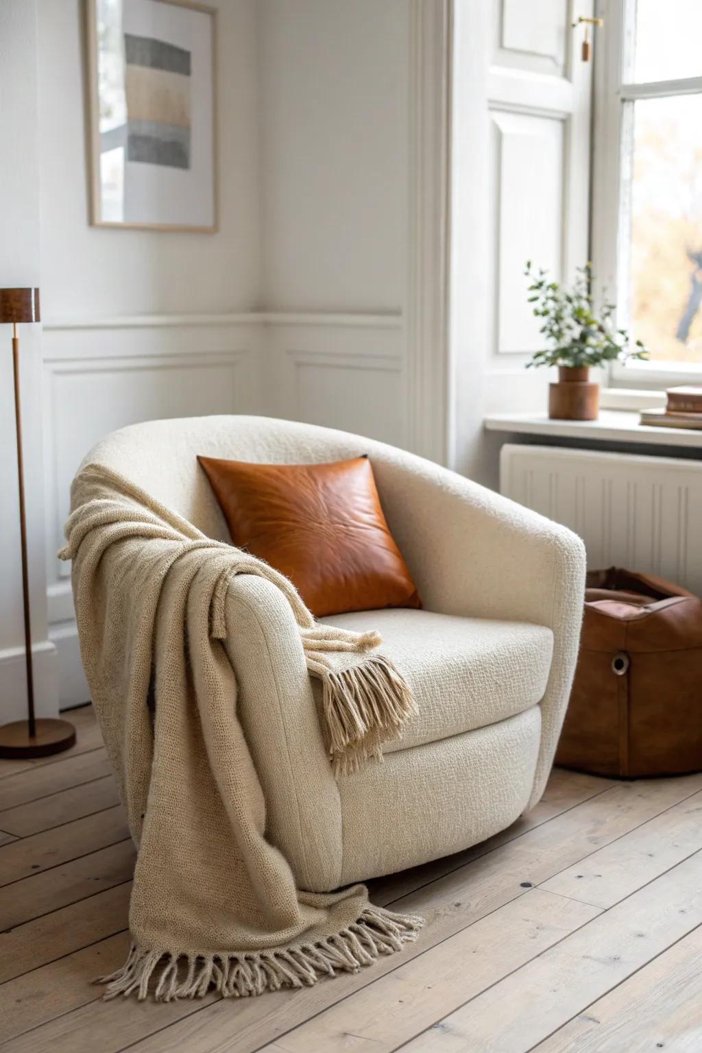 Turn an unused corner into a cigar retreat with a cozy chair and slim vertical storage.