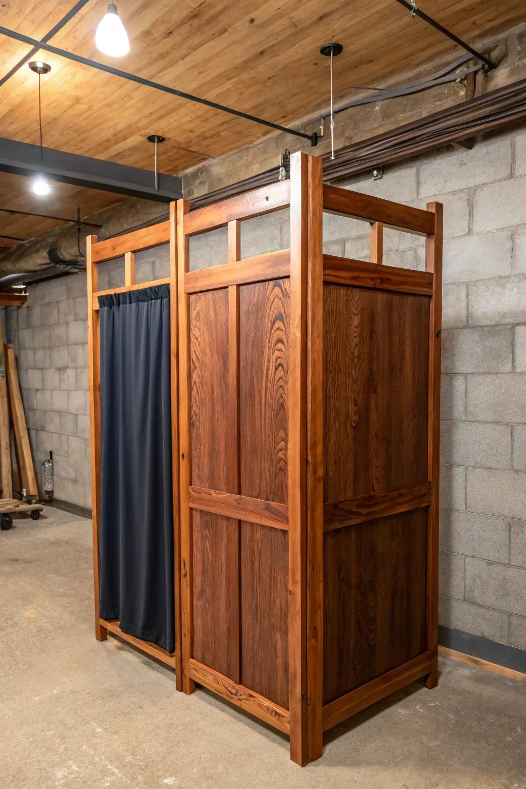 Elevate your space with handcrafted wooden partitions—where craftsmanship meets style.