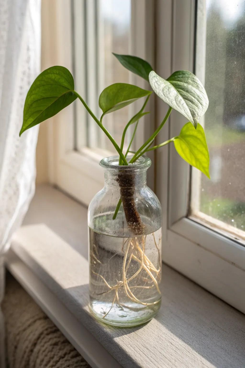 Grow lush decor for less: a simple jar propagation turns one cutting into endless greenery.