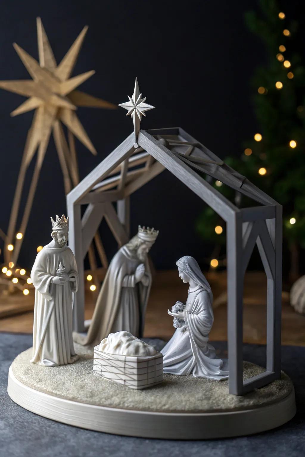 Bring a modern touch to your holiday decor with a custom 3D printed nativity scene.