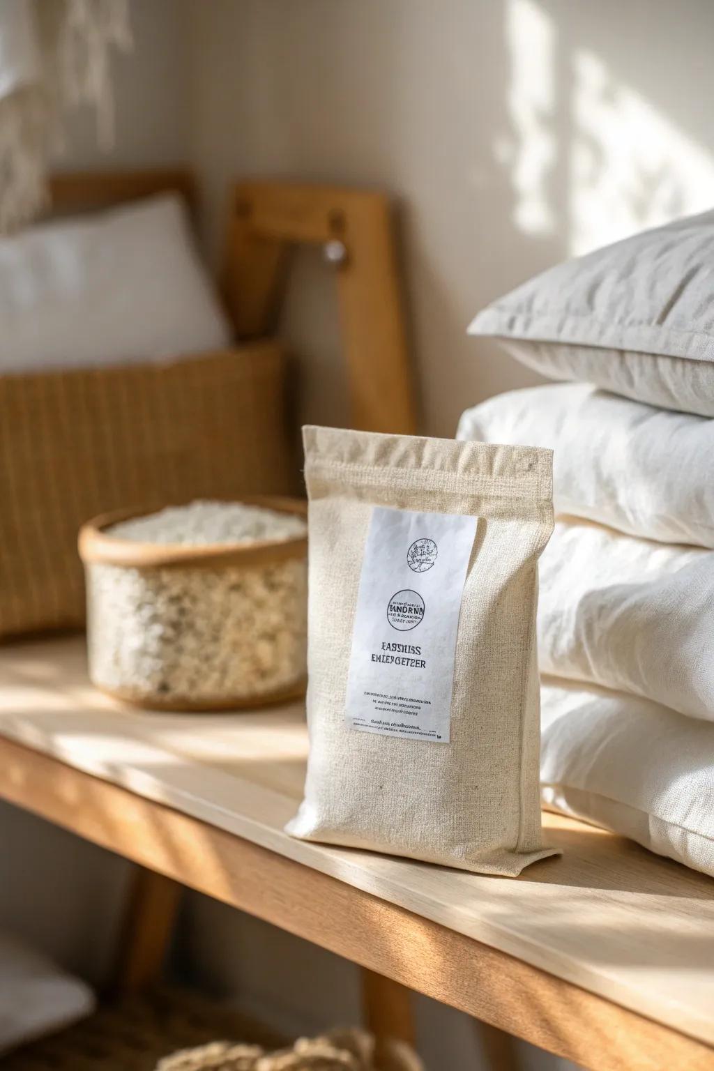 Keep stored comforters fresh—tuck a chic moisture absorber in tight closets all summer.
