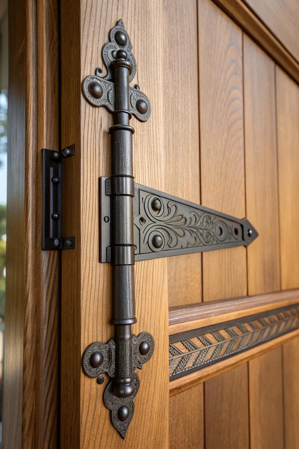 Elevate your home's security and style with these sleek, tamper-proof hinges.
