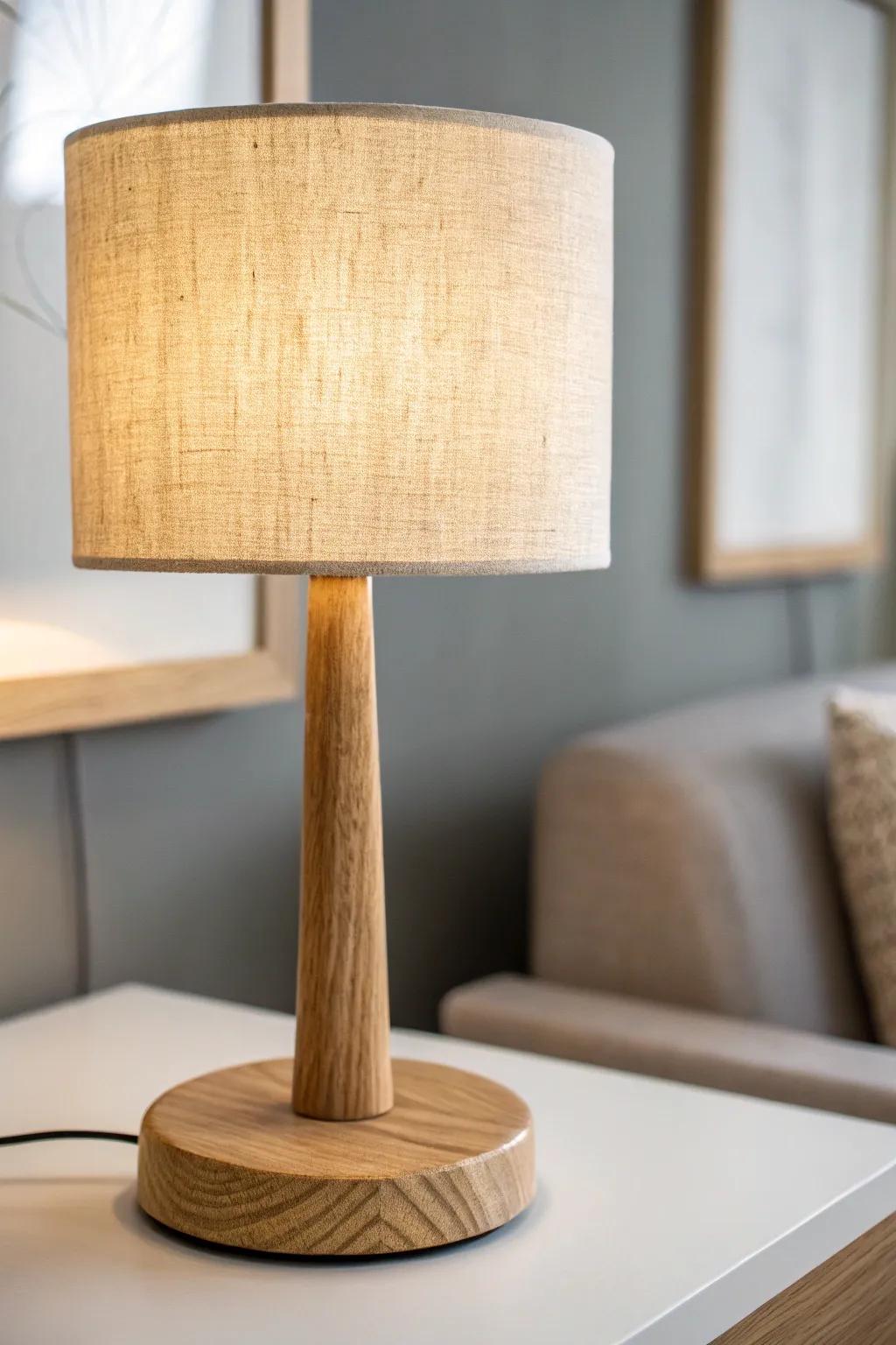 Swap harsh overheads for a warm desk lamp—instant cozy, grown-up dorm vibe.