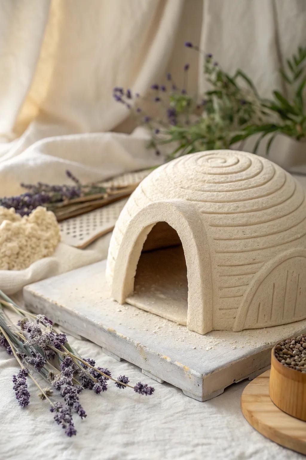 Celebrate Easter with this charming salt dough Empty Tomb, a perfect blend of minimalist elegance and Boho warmth.