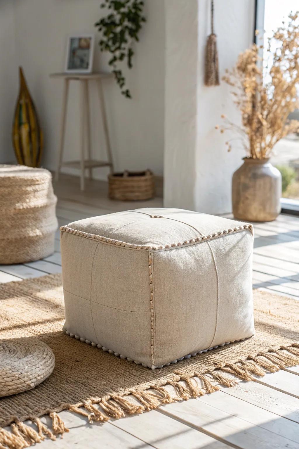 One modular seat, endless layouts—shift it from cozy chat spot to loungy sofa vibe.