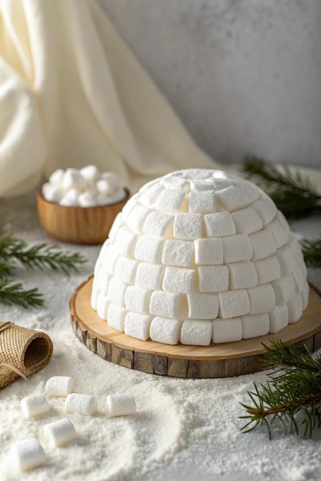 Sweet simplicity: Craft your own charming marshmallow igloo!