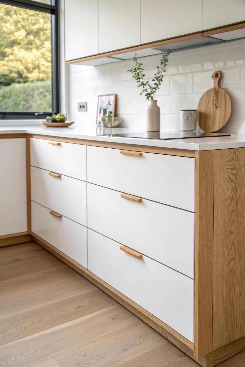 Make cabinet extensions look intentional by carrying the corner transition cleanly and consistently.