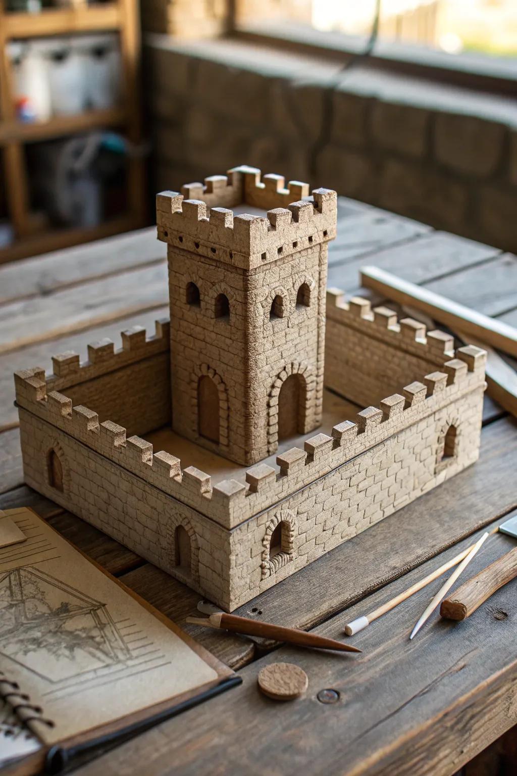 Crafting Legacy: Bring Your Castle to Life with Detailed Parapets.