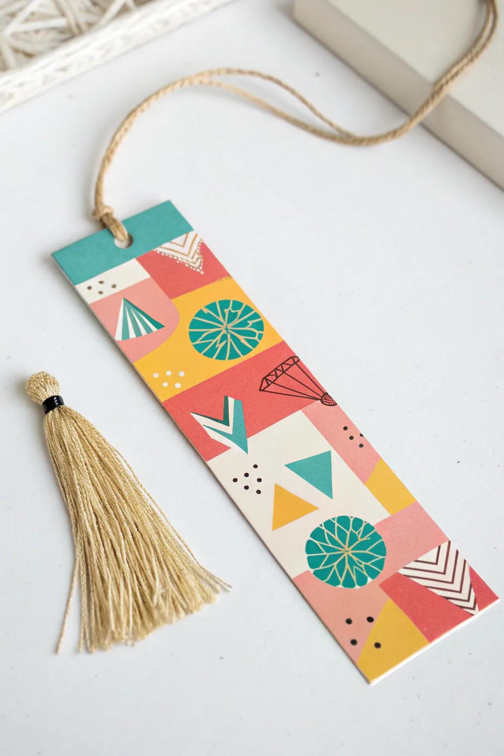 Add a splash of youthful energy to your reading routine with this vibrant bookmark!
