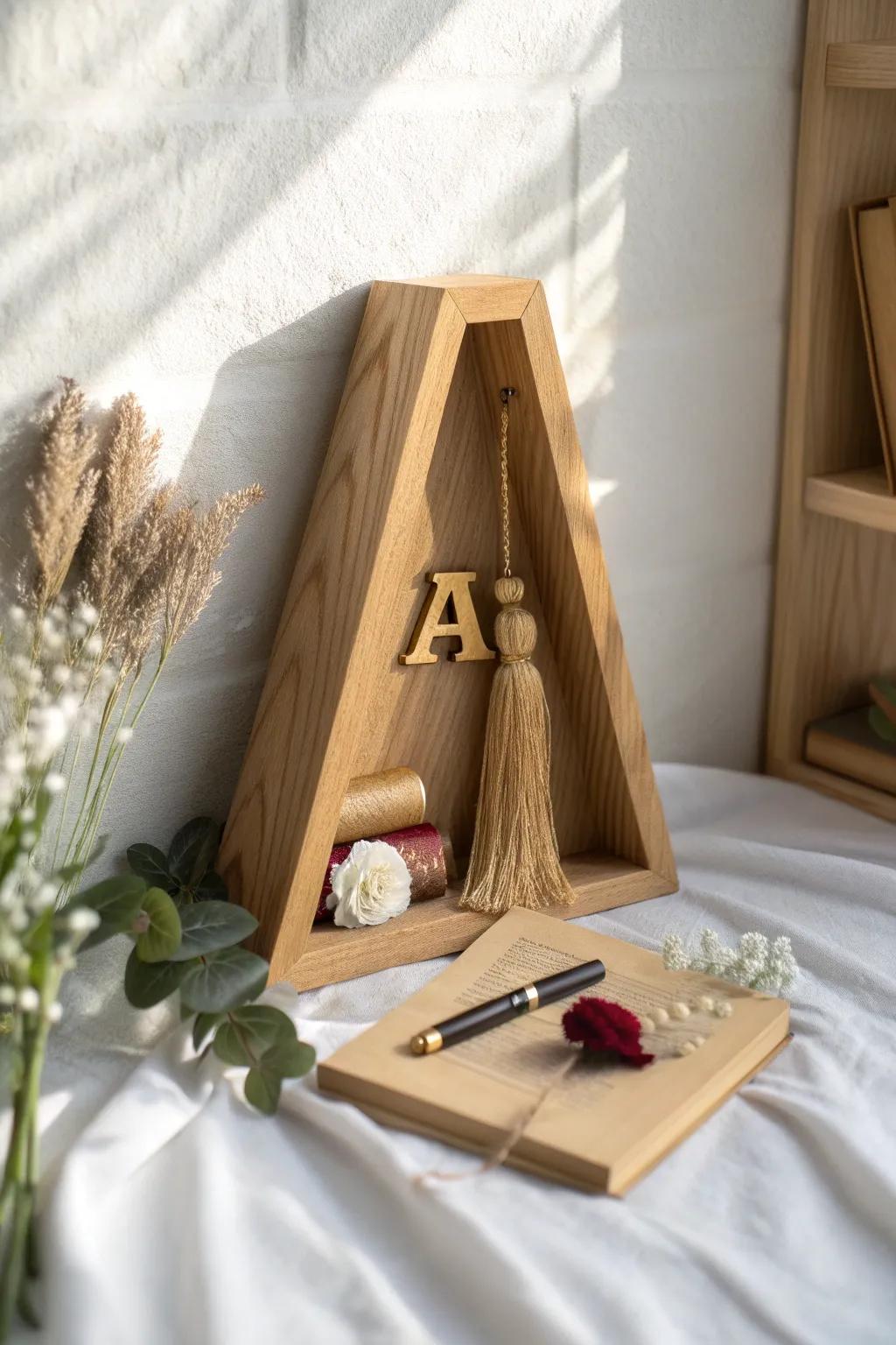 Celebrate achievements with a touch of elegance and personal flair. 🌿✨ #GraduationKeepsake #MinimalistDecor