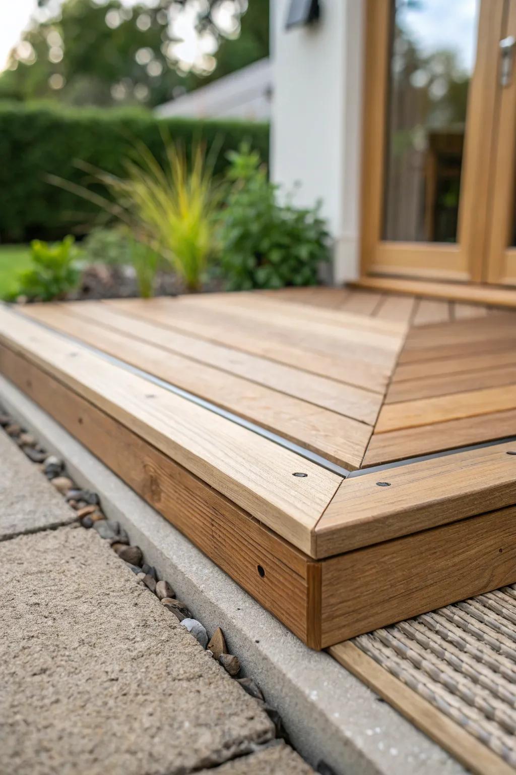 A picture-frame decking border adds a crisp, custom finish that elevates even the smallest deck.