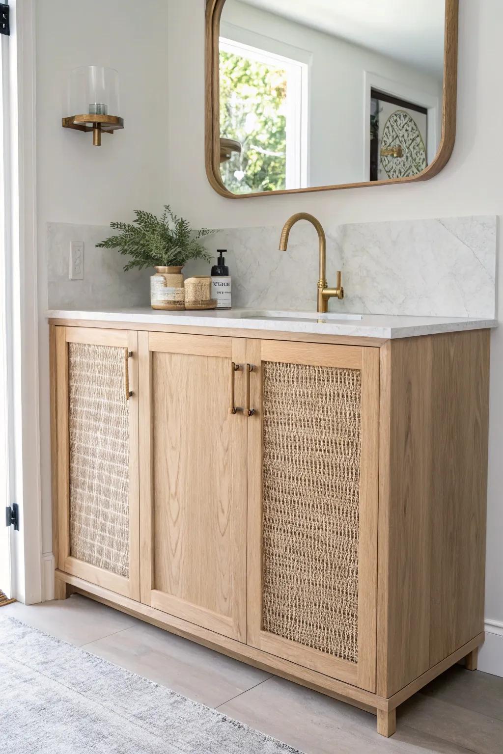 A mirrored backsplash instantly brightens a tiny wet bar nook and makes it feel twice as deep.