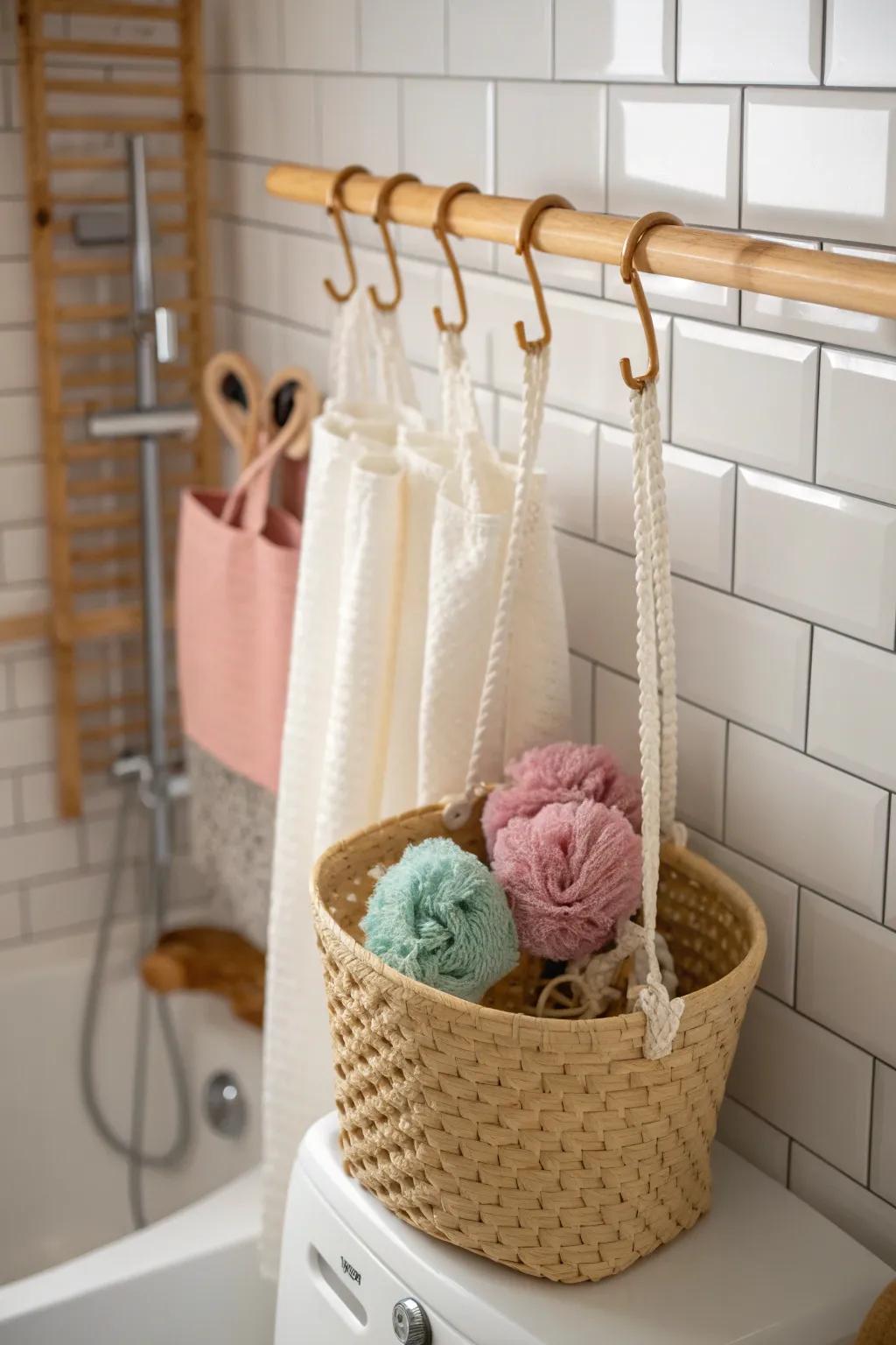Elevate your shower space with stylish organization - where simplicity meets functionality!