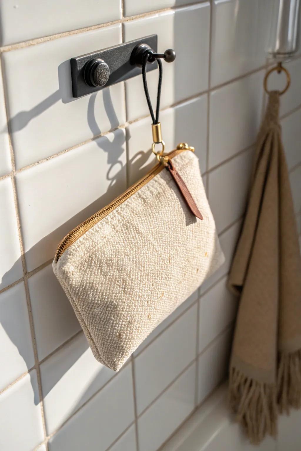 A grab-and-go shower kit bag turns a truck stop shower into a full-reset ritual on the road.