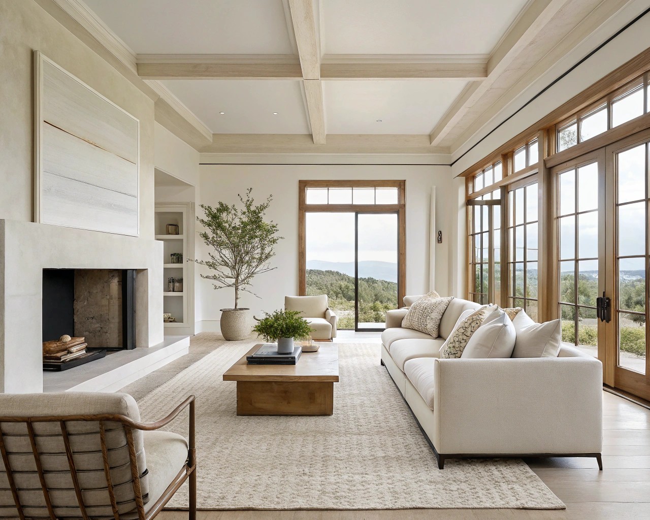 A balance of negative space creating a peaceful and organized atmosphere.