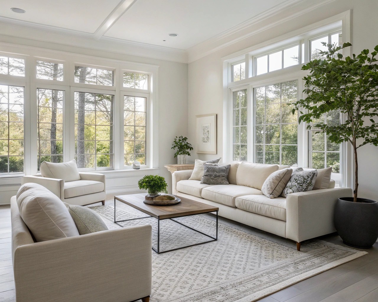 Negative space artfully used to enhance the design focus.