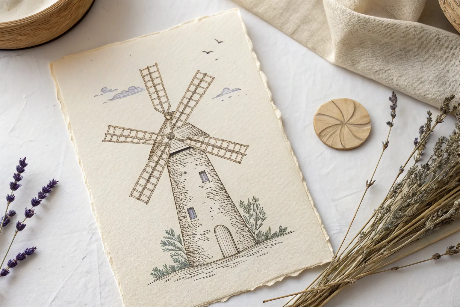 3+ Creative Wind Mill Drawing Ideas