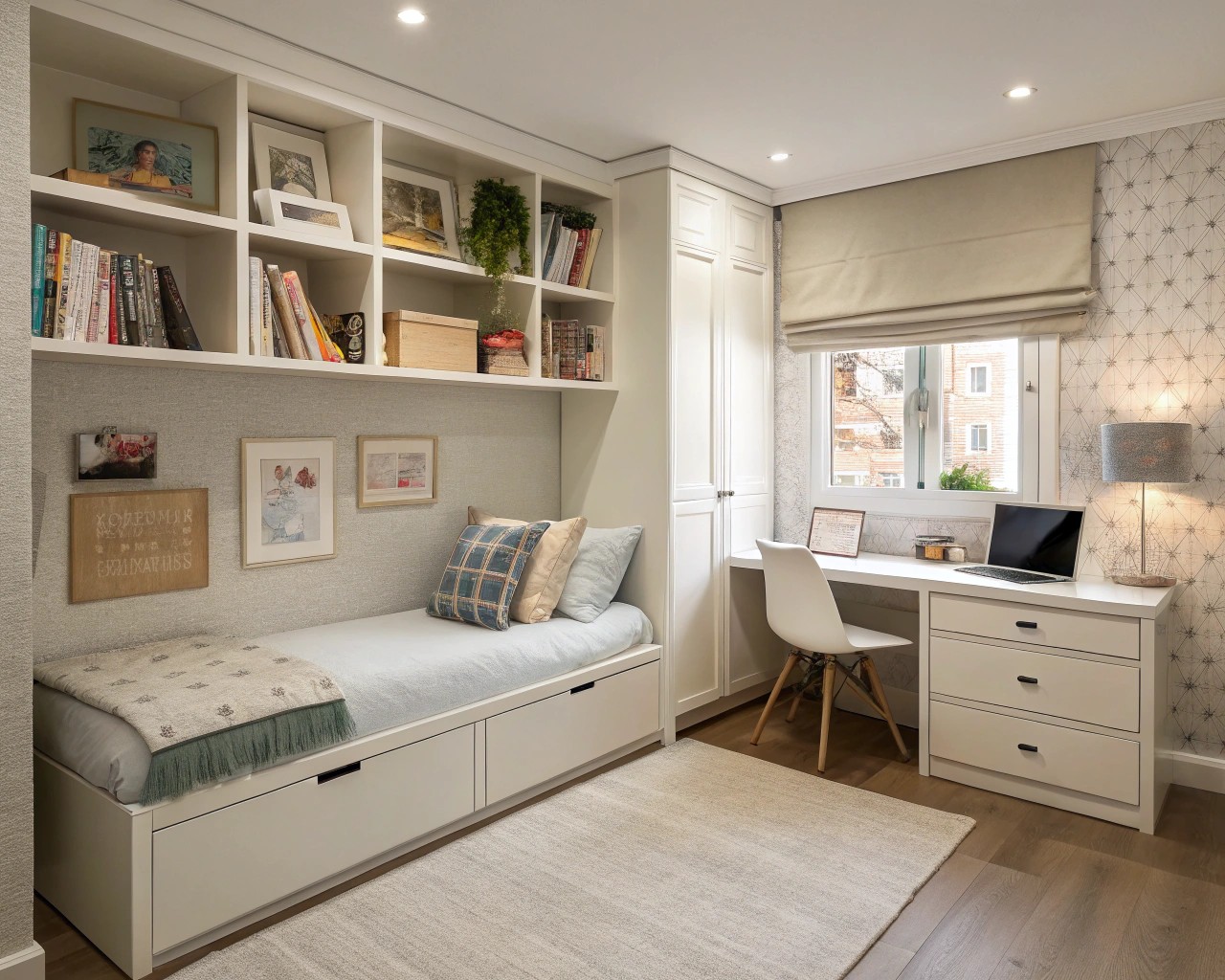 A floor plan sketch illustrating the importance of layout in a small space.