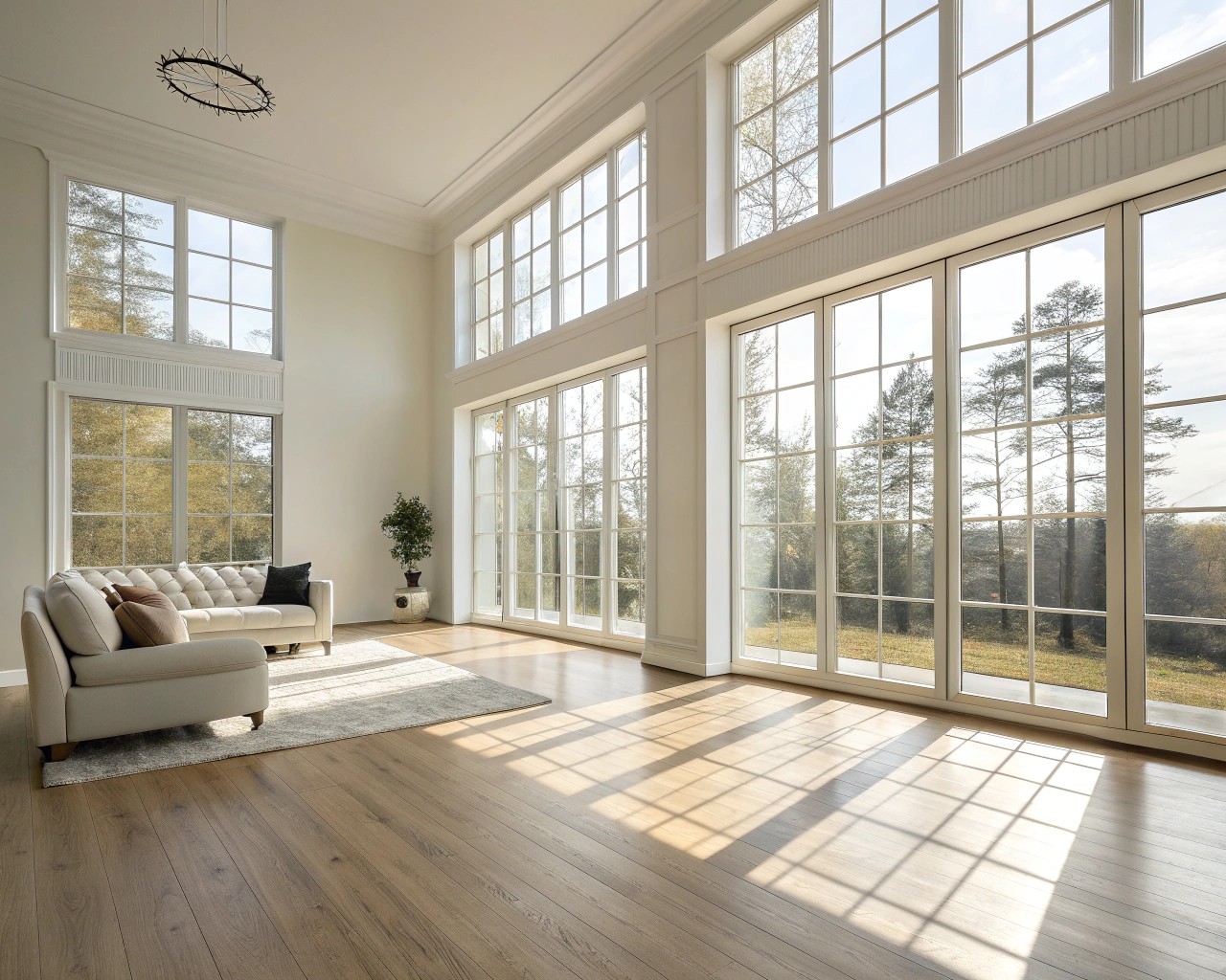 Arrange small spaces by prioritizing natural and artificial light zones first.