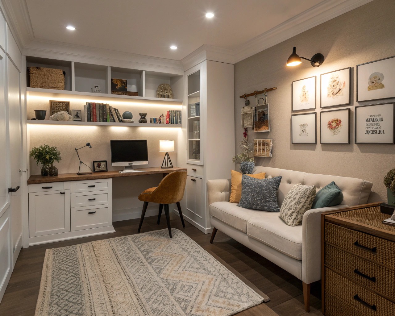 Balanced lighting affects perception and can make small rooms appear larger.