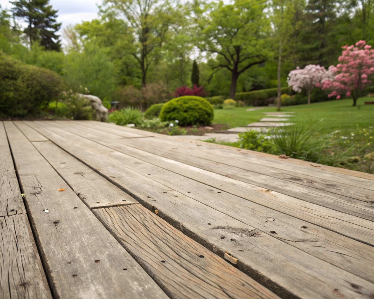 Embracing natural aging processes in outdoor design.