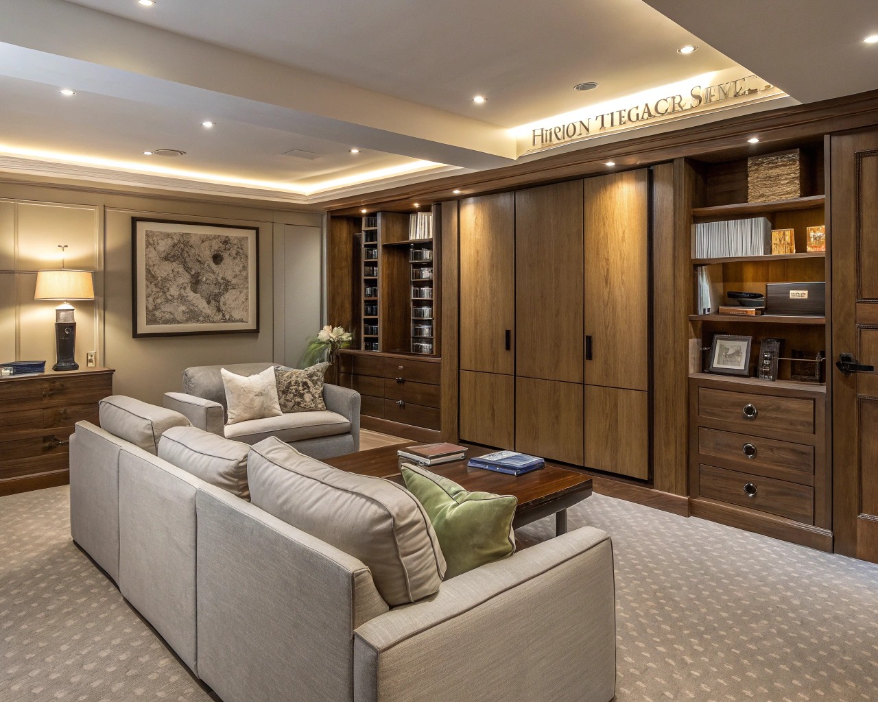 Invisible systems creating a visually streamlined and easy space