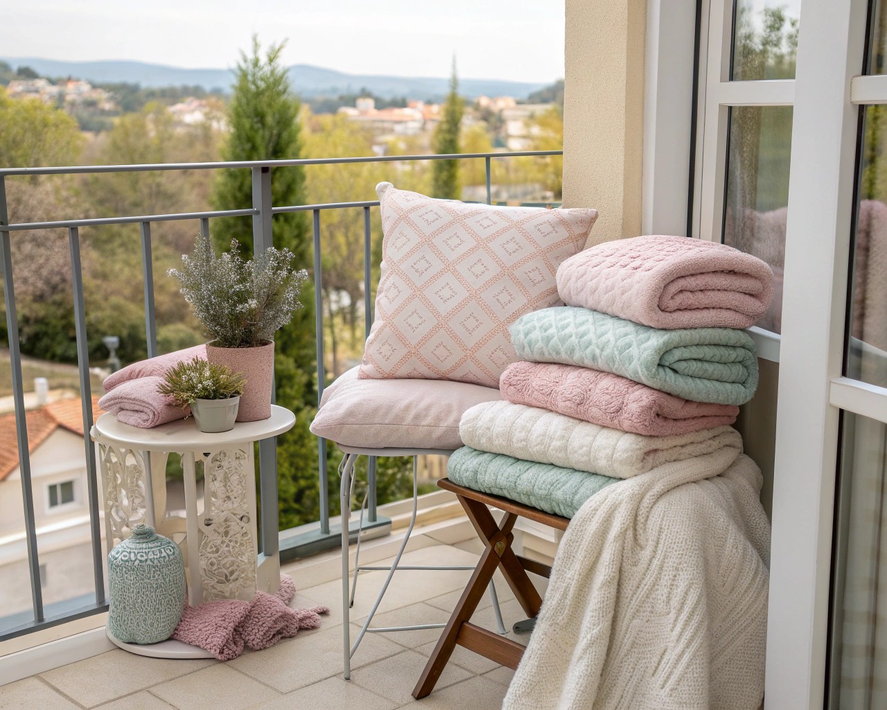 Layer textures and textiles to enhance comfort and style.