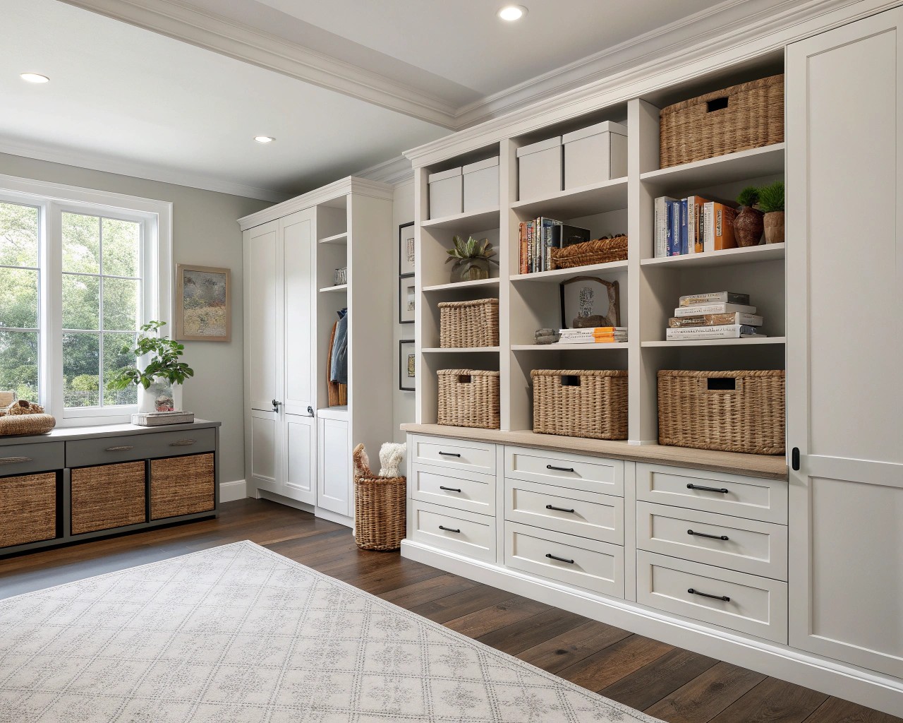 The three-layered system of storage: base, mid, and surface layers