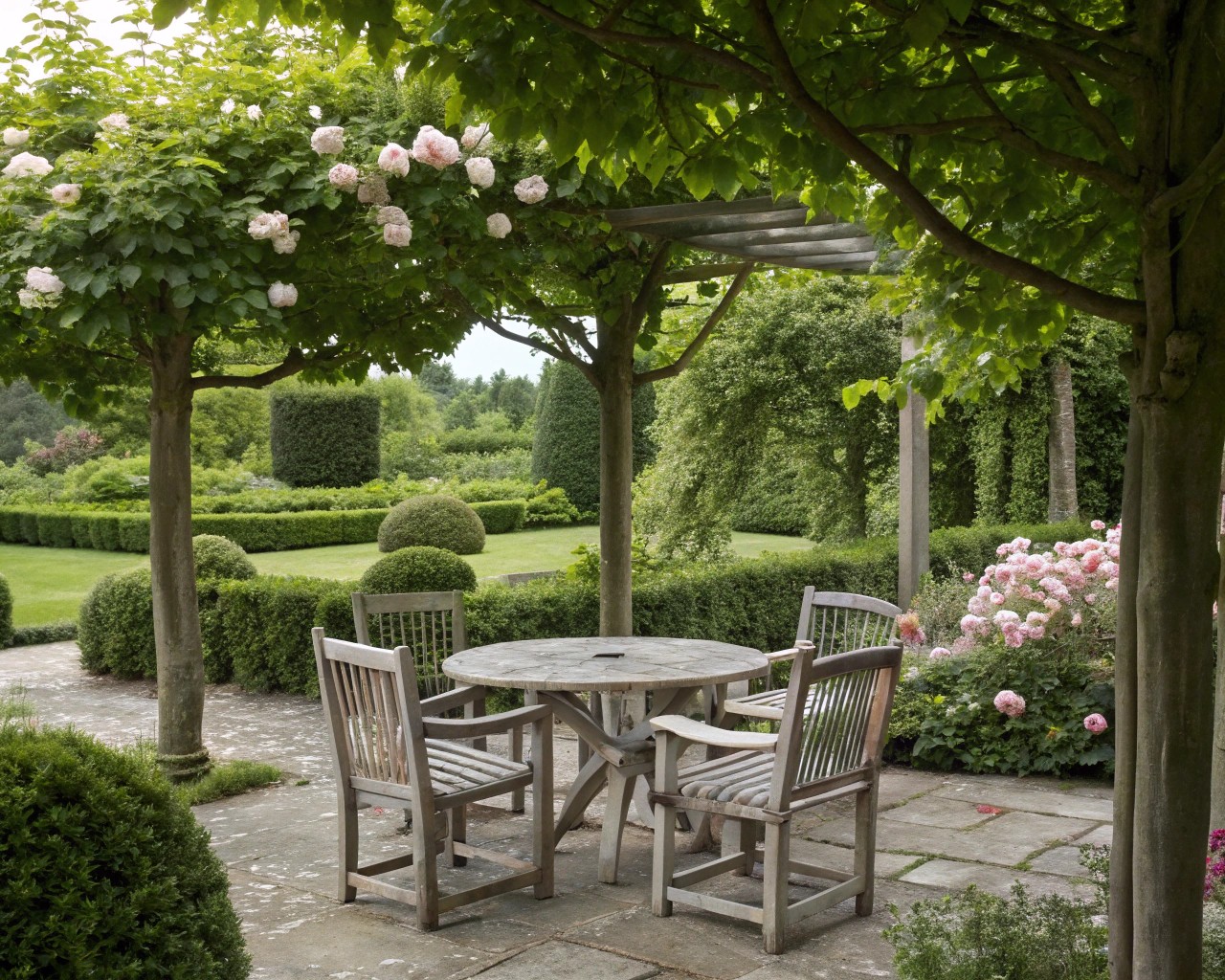 The transformation of wood through natural aging processes.