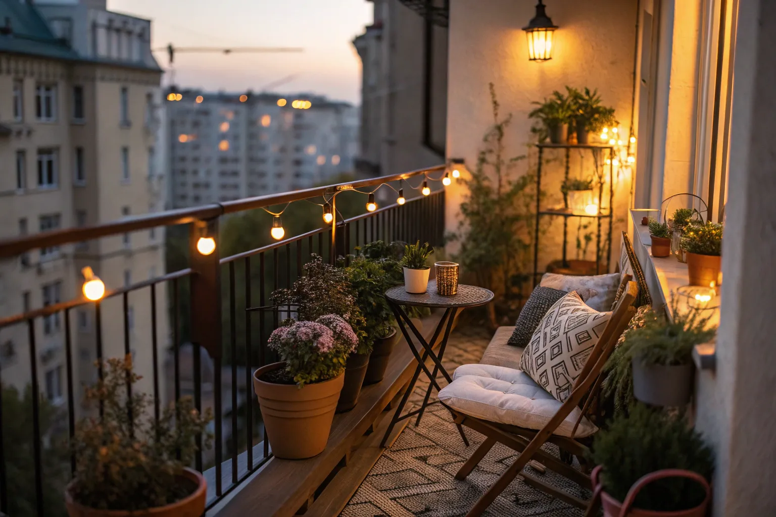 Outdoor Lighting After Sunset: Small Balconies, Big Atmosphere