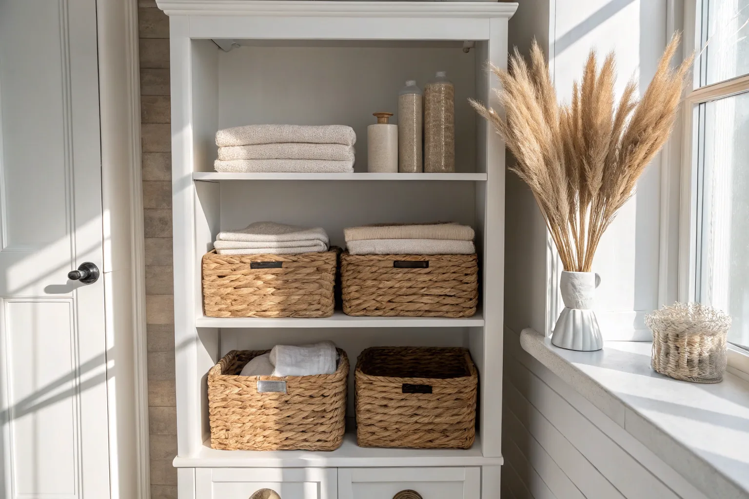 17+ Smart Bathroom Closet Shelving Ideas for Small Spaces