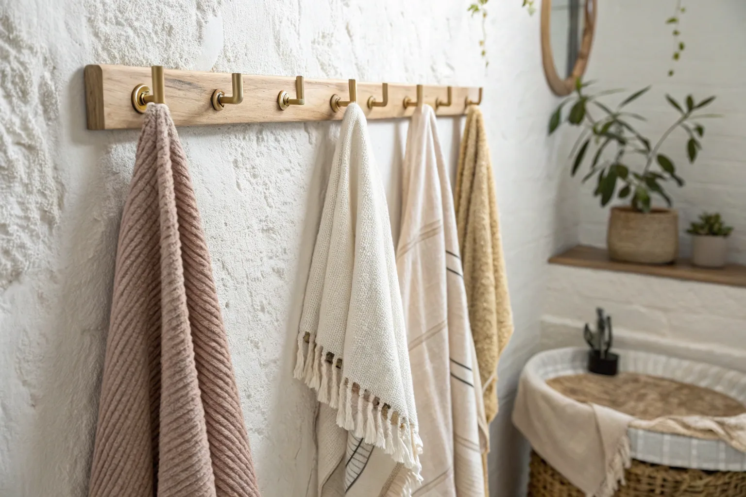 8+ Smart Bathroom Towel Hook Ideas for Small Spaces