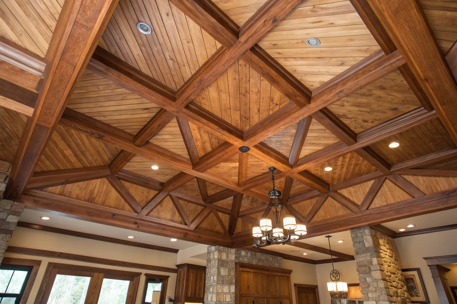17+ Inspiring DIY Wood Ceiling Ideas