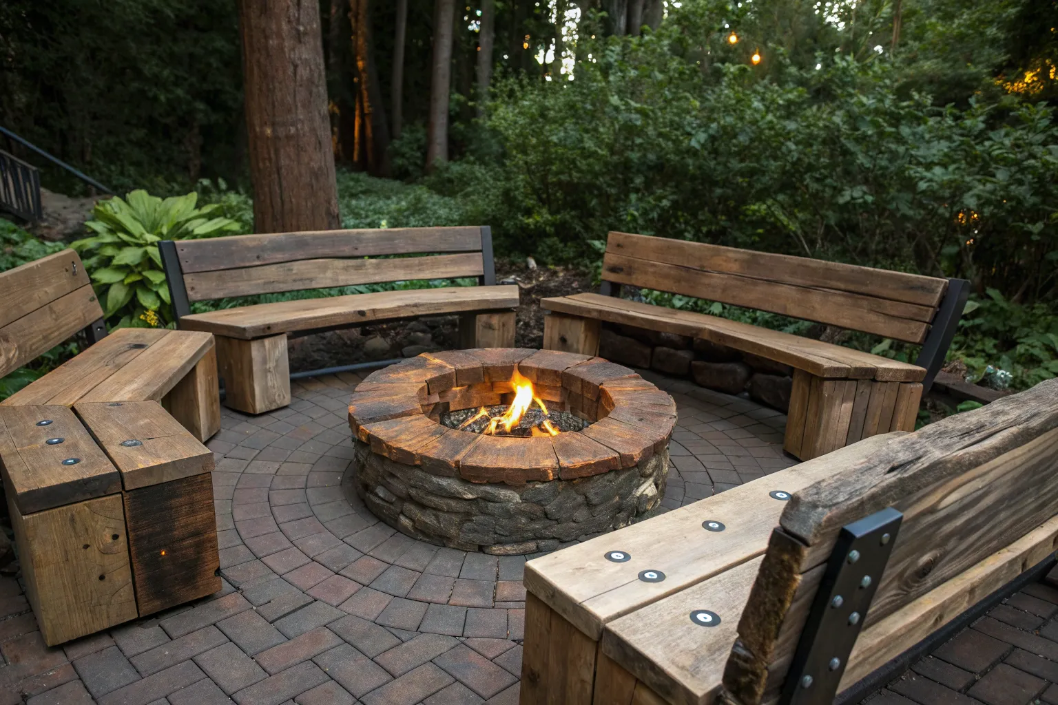 15+ Cozy Homemade Fire Pit Seating Design Ideas