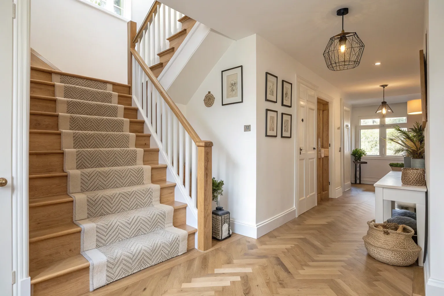 9+ Stylish Ideas for Decorating Stairs and Hallways