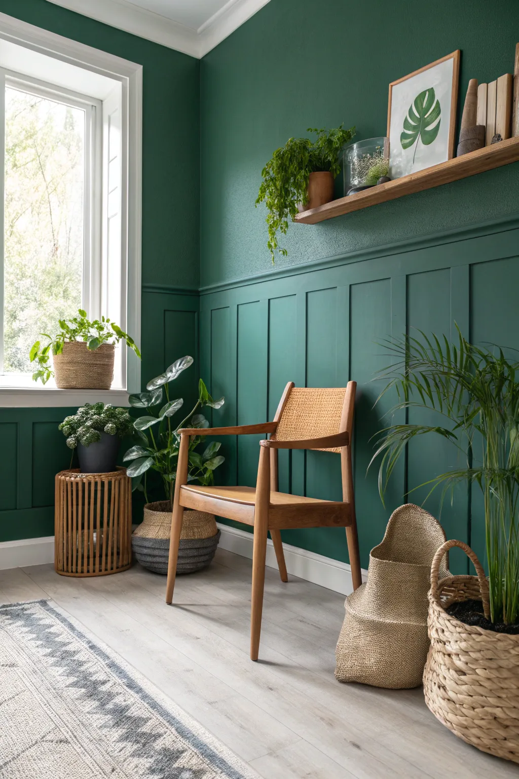 5+ Creative Painted Chair Rail Ideas